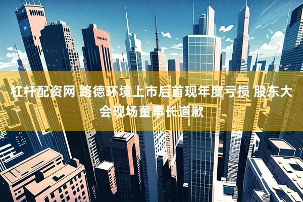 杠杆配资网 路德环境上市后首现年度亏损 股东大会现场董事长道歉
