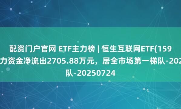 配资门户官网 ETF主力榜 | 恒生互联网ETF(159688)主力资金净流出2705.88万元，居全市场第一梯队-20250724